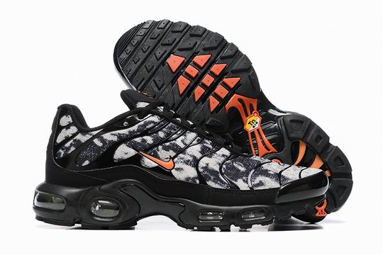 Cheap Nike Air Max Plus Black Grey Orange TN Men's Shoes-184 - Click Image to Close